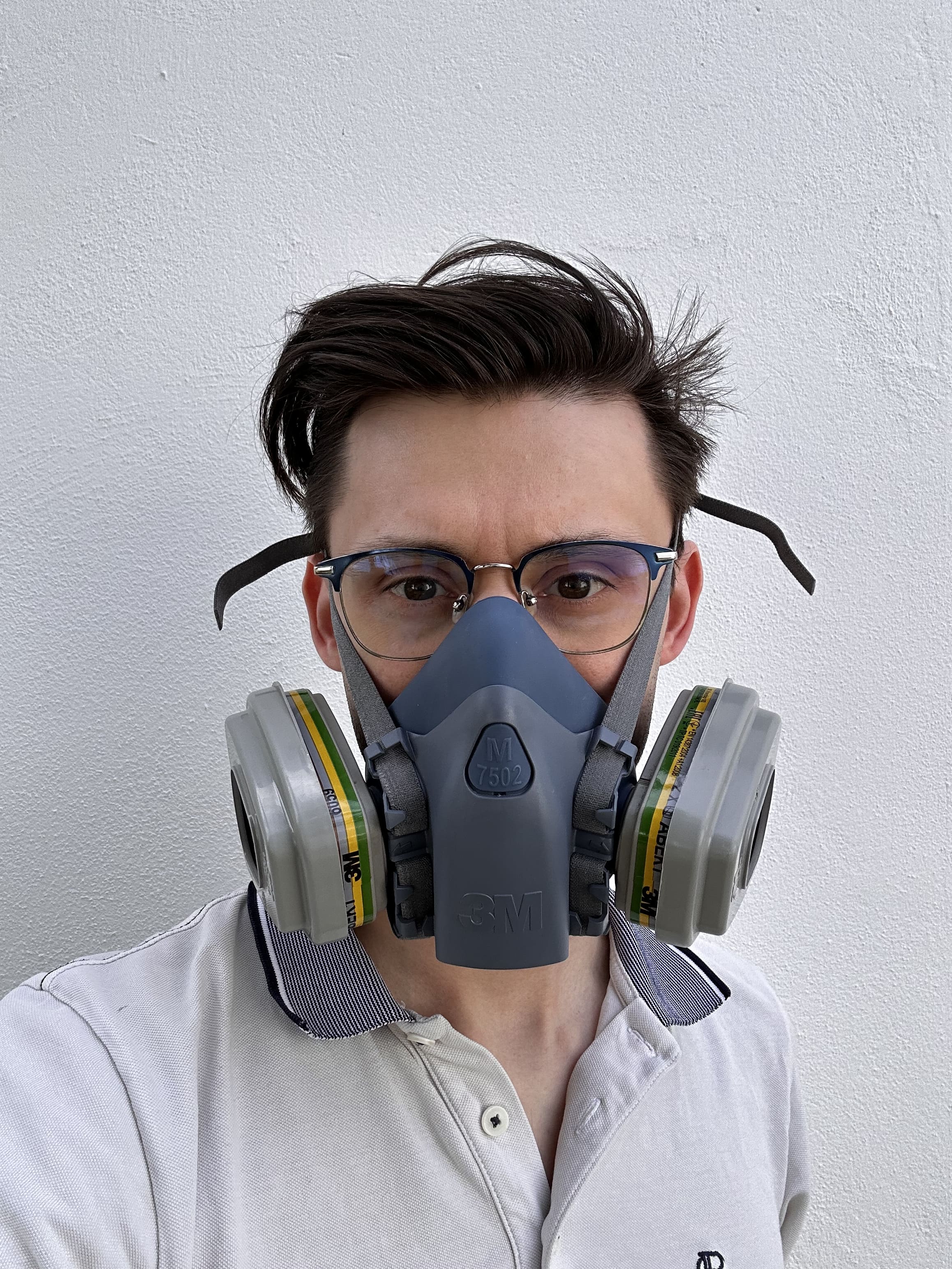 3M 7502 half mask respirator for spray paint and graffiti